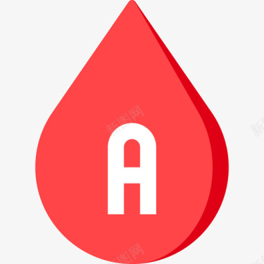 血型献血34平坦图标图标