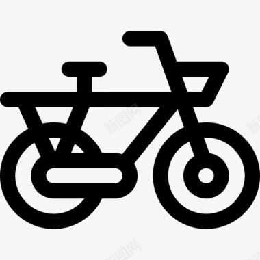 自行车荷兰15直线型图标图标