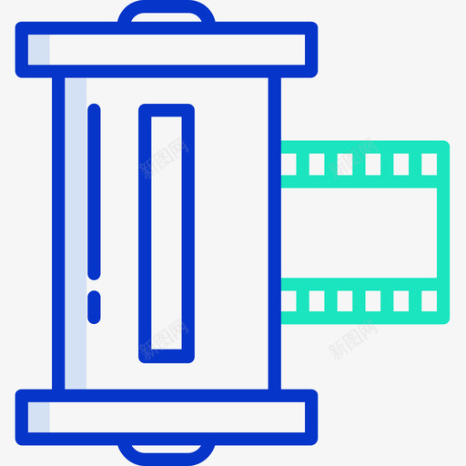 摄影机卷电影院65轮廓颜色图标svg_新图网 https://ixintu.com 摄影机卷 电影院65 轮廓颜色