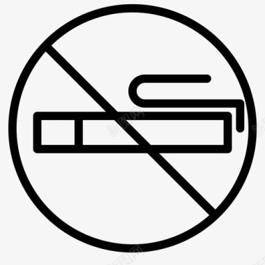 禁止吸烟背景娱乐图标图标
