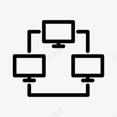 服务器链接连接关系图标图标