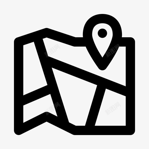 地图检查点位置图标svg_新图网 https://ixintu.com pin 位置 地图 导航 检查点 航线 街道