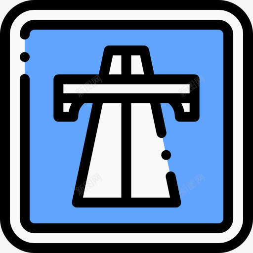 公路交通标志14线形颜色图标svg_新图网 https://ixintu.com 交通标志 公路 线形 颜色