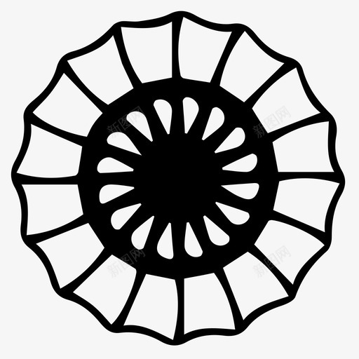 图案圆形图案花卉图标svg_新图网 https://ixintu.com 几何 图案 圆形 花卉