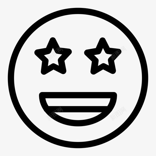 著名的表情符号感情图标svg_新图网 https://ixintu.com 感情 笑脸 符号 著名 表情