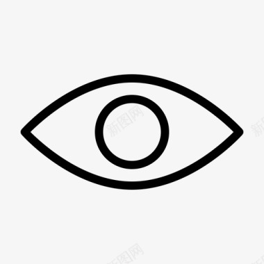 眼睛眼球视力图标图标