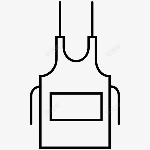 围裙布料缝纫图标svg_新图网 https://ixintu.com 围裙 图标 布料 线图 缝纫 裁剪 裁缝