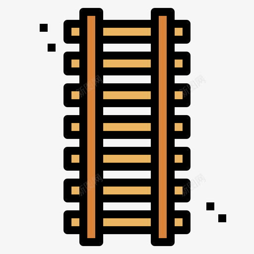 铁路火车站9线颜色图标svg_新图网 https://ixintu.com 火车站 铁路 颜色