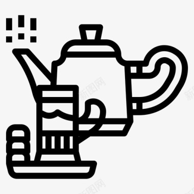 茶壶火锅时间图标图标