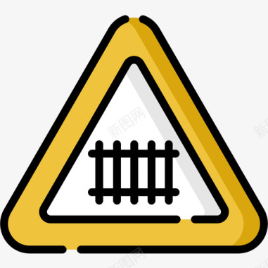铁路信号和禁令6线颜色图标图标
