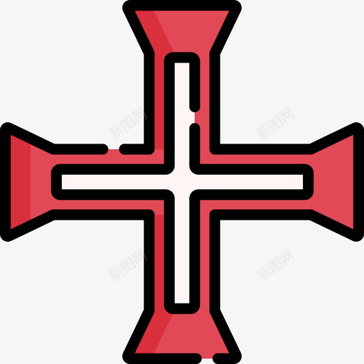葡萄牙十字葡萄牙5线形颜色图标svg_新图网 https://ixintu.com 十字 线形 葡萄牙 颜色