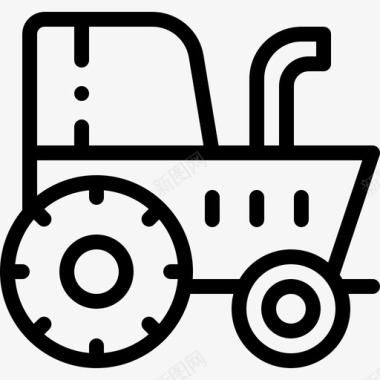 直线牵引车车辆和运输工具图标图标