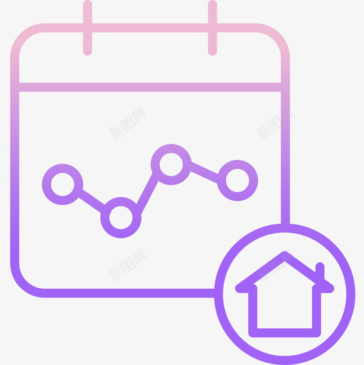 日历房地产179轮廓渐变图标svg_新图网 https://ixintu.com 房地产 日历 渐变 轮廓
