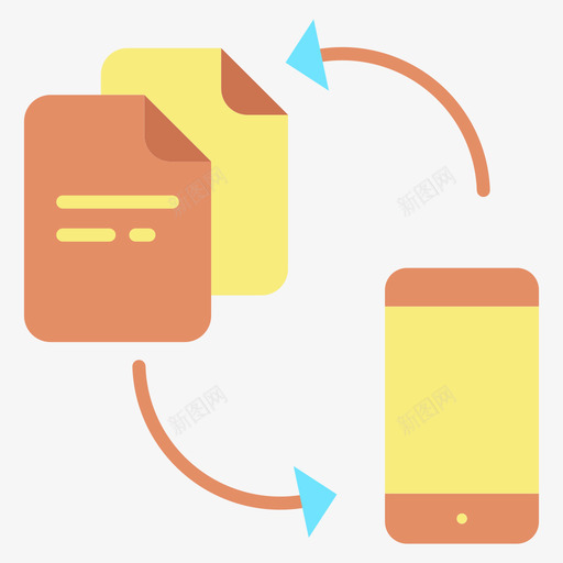 传送移动应用程序17扁平图标svg_新图网 https://ixintu.com 传送 扁平 移动应用程序17