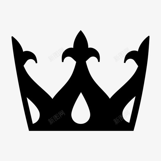 国王王冠君主图标svg_新图网 https://ixintu.com 君主 国王 王冠 王子 皇冠 皇冠和皇冠