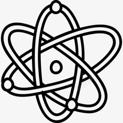原子科学原子原子模型原子核图标高清图片