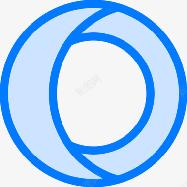 歌剧logos6蓝色图标图标