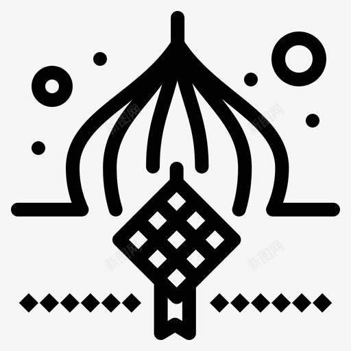 清真寺装饰开斋节图标svg_新图网 https://ixintu.com 开斋节 清真寺 缎带 装饰