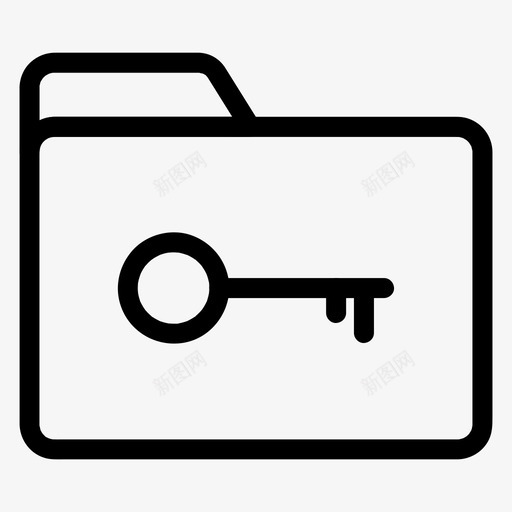 文件夹锁钥匙打开图标svg_新图网 https://ixintu.com 保险箱 安全 密码 打开 文件夹锁 钥匙