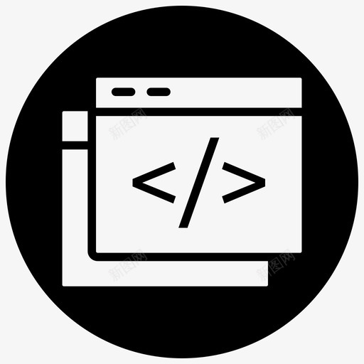 devops编码新代码图标svg_新图网 https://ixintu.com blackfill devops minusfront 代码 新代码 编码 编程 脚本