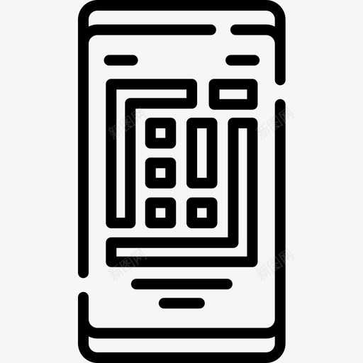 二维码虚拟现实67线性图标svg_新图网 https://ixintu.com 二维 线性 虚拟现实