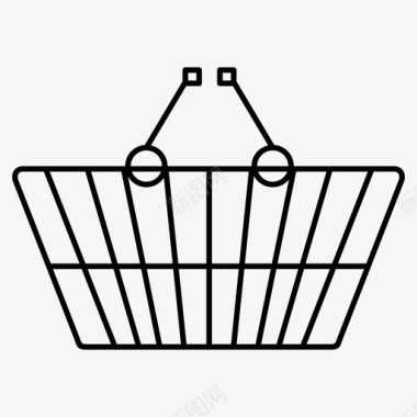 超市篮子购买折扣图标图标