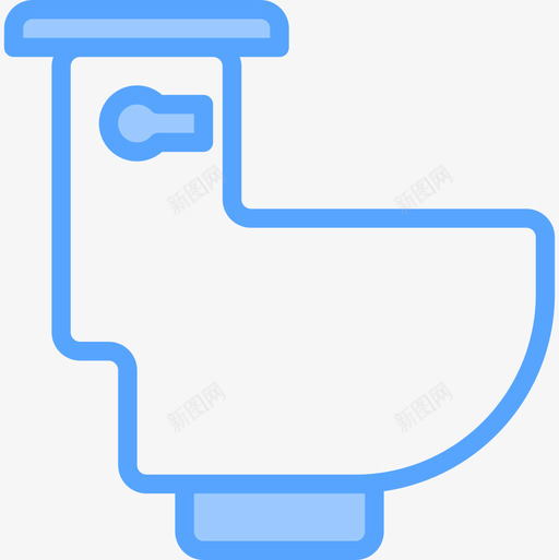 卫生间家装浴室5蓝色图标svg_新图网 https://ixintu.com 卫生间 家装 浴室 蓝色