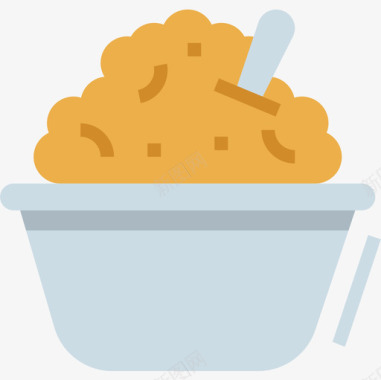 麦片粥早餐30平淡图标图标