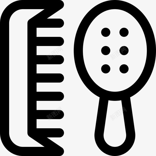 梳子卫生常规12线性图标svg_新图网 https://ixintu.com 卫生 常规 梳子 线性