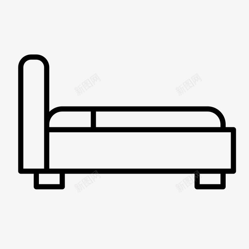 床浴室家庭图标svg_新图网 https://ixintu.com 家具 家庭 家用家具概述 床 浴室