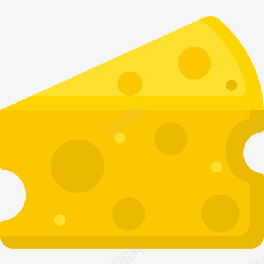 奶酪快餐70扁平图标图标