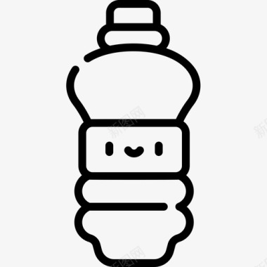 水瓶带走28个线性图标图标