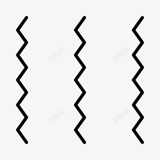 锯齿形锯齿状线条图标svg_新图网 https://ixintu.com 图案 形状 线条 锯齿形 锯齿状