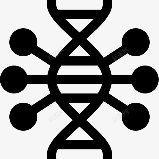 基因组生物工程4填充图标svg_新图网 https://ixintu.com 基因组 填充 生物工程