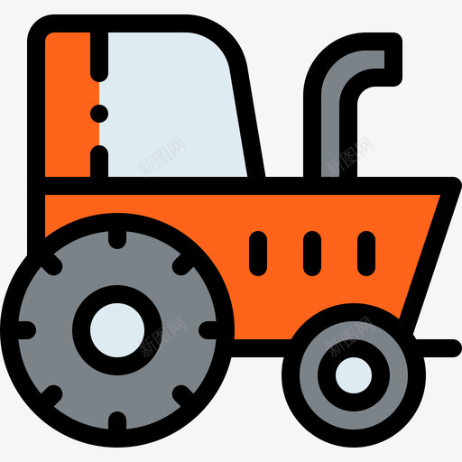 拖拉机车辆和运输工具1线性颜色图标svg_新图网 https://ixintu.com 拖拉机 线性 车辆 运输工具 颜色