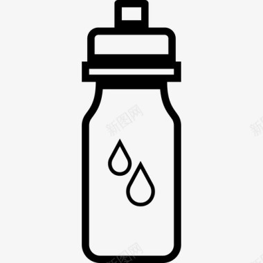 水瓶容器饮用水图标图标