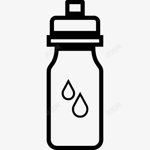 水瓶容器饮用水图标svg_新图网 https://ixintu.com 容器 水瓶 饮用水