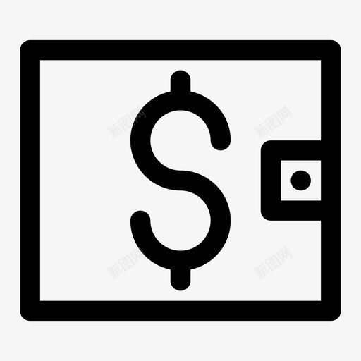 钱包现金支付图标svg_新图网 https://ixintu.com 图标 支付 现金 粗体 网页设计 钱包