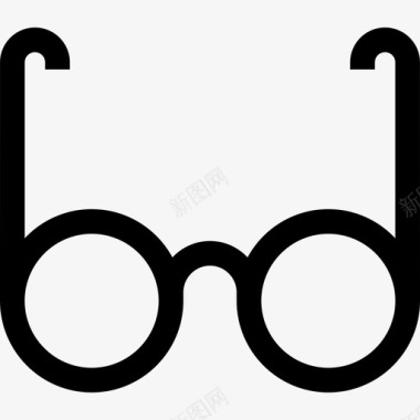 眼镜用户体验8线性图标图标