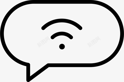 文本连接评论对话图标svg_新图网 https://ixintu.com wifi 互联网 对话 文本连接 短消息 评论 通话