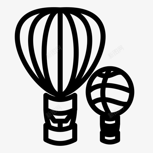 气球假日天空图标svg_新图网 https://ixintu.com 交通工具 假日 假期 天空 气球