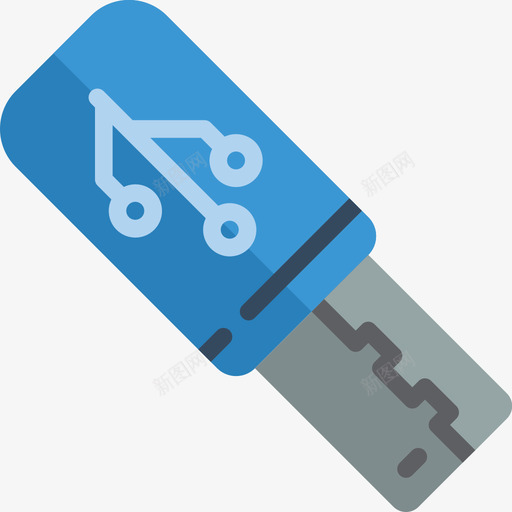 Pendrive文具58扁平图标svg_新图网 https://ixintu.com Pendrive 扁平 文具