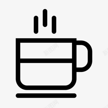 一杯咖啡咖啡馆浓缩咖啡图标图标