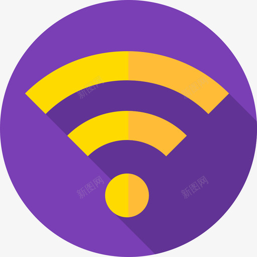 Wifi购物中心12扁平图标svg_新图网 https://ixintu.com Wifi 扁平 购物中心12