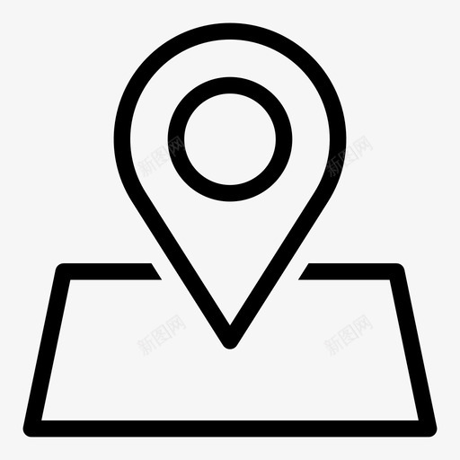 地图地址地标图标svg_新图网 https://ixintu.com 36px 位置 地图 地址 地标 地点 引脚 用户界面 轮廓