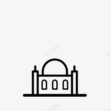 建筑教堂寺庙图标图标