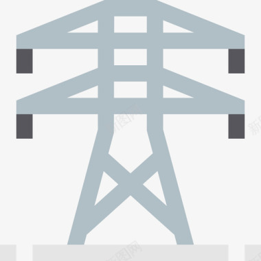 电塔生态184扁平图标图标