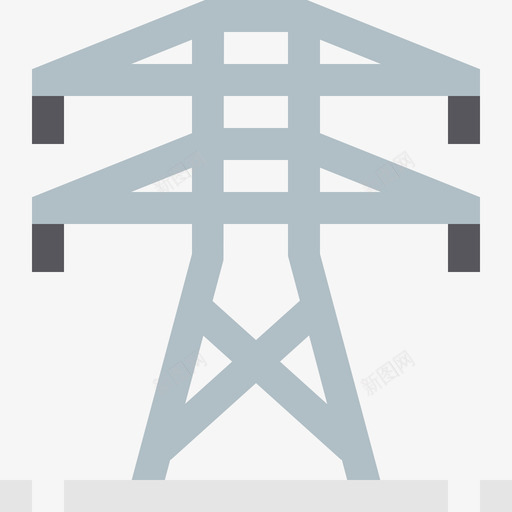 电塔生态184扁平图标svg_新图网 https://ixintu.com 扁平 生态 电塔