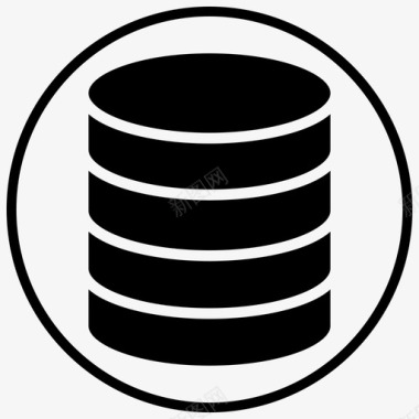 数据库存储库服务器图标图标