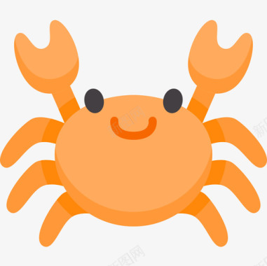 螃蟹动物54扁平图标图标